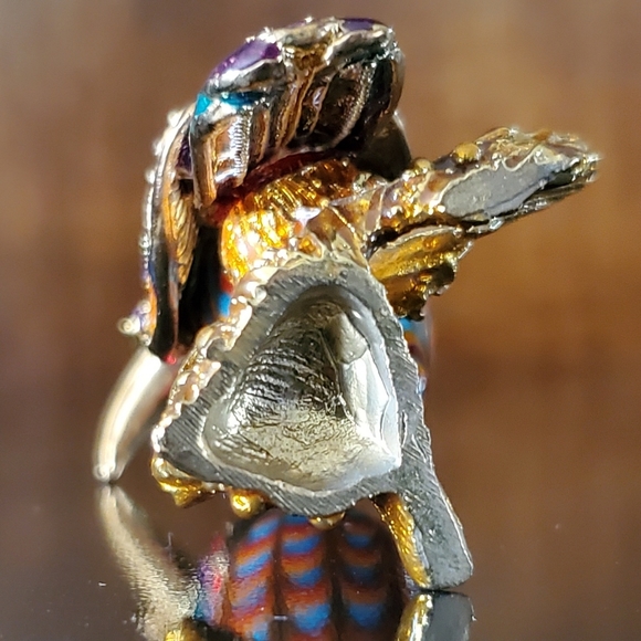 Fitz & Floyd Cleopatra Bird Guild Collection Figurine Swarovski Crystals - Picture 11 of 16